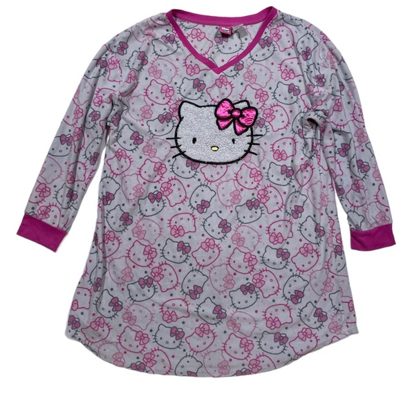 Hello Kitty Nightgown XL Sleepshirt Hello Kitty - Picture 1 of 14